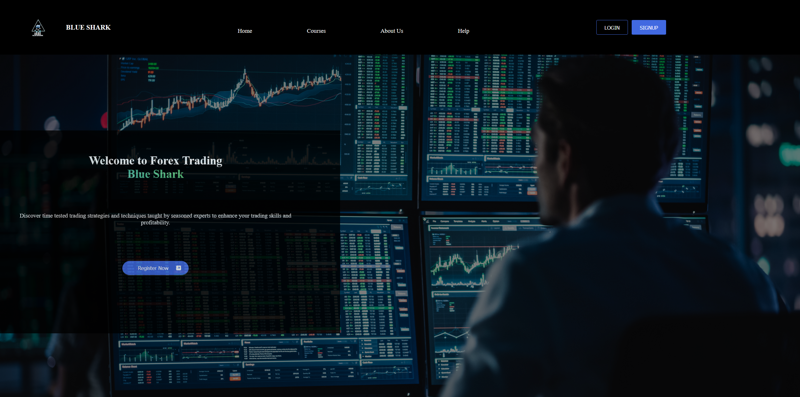 A landing page for a crypto trading / learning organization -- showcasing improvements in my abilities with HTML & CSS.